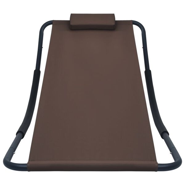 vidaXL Patio Bed Brown 200 x 35.4 " Steel