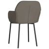 vidaXL Dining Chair Set of 2 Dark Grey