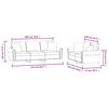 vidaXL Sofa Set Black Velvet Modern Sofa Set Rectangular