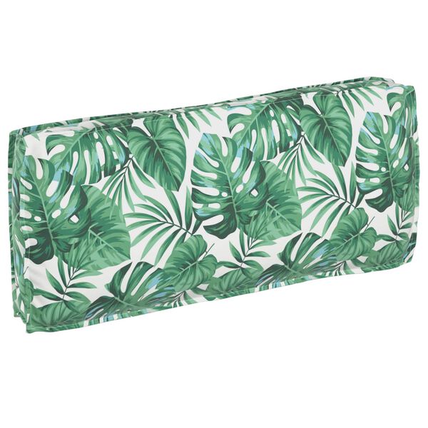 vidaXL Cushion Leaf Leaf Pattern 47.24 x 19.69 x 4.72 in Oxford Fabric
