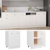 vidaXL Bottom Cabinet White Engineered wood 23.6x18.1x32.0 in