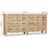 vidaXL Sideboard Whitewashed Solid mango wood Large Sideboard