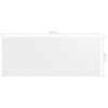 vidaXL Balcony Screen White 47.2x118.1" Oxford Fabric