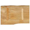 vidaXL Table Top 19.7"x15.7"x1.5" Live Edge Solid Wood Mango