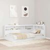 vidaXL Storage Headboard with Shelf White 35.43 in Engineered Wood