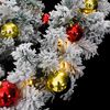 vidaXL Christmas Garland Green, Gold, Red PVC 20 meters