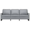 vidaXL 3-seater Sofa Light grey Fabric (100% polyester), metal, textilene