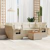 vidaXL Garden Sofa Set Beige