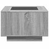 vidaXL Coffee Table Grey sonoma Engineered wood, glass Medium