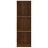 vidaXL Book Cabinet Brown oak Engineered wood Tall Book Cabinet