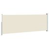vidaXL Side Awning Cream 100% polyester fabric with PU coating, Steel frame