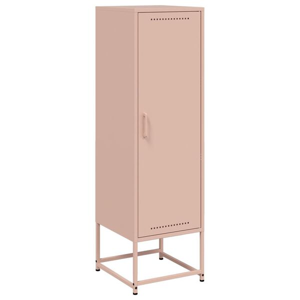 vidaXL Highboard Pink Steel Large Highboard Rectangular Industrial