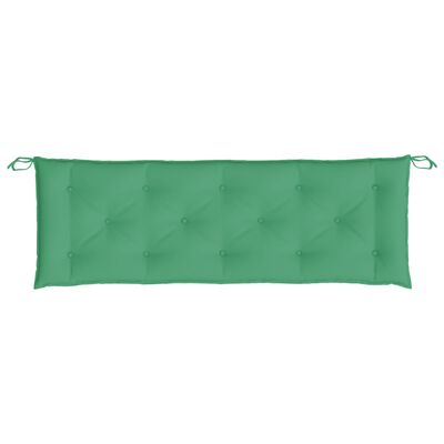 vidaXL Garden Bench Cushions 2pcs Green 59.1"x19.7"x2.8" Oxford Fabric