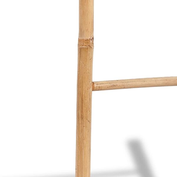 vidaXL Towel Hook Natural Bamboo Bamboo Medium Portable Towel Ladder