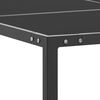 vidaXL Garden Table Anthracite and Grey Steel, tempered glass Medium