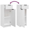 vidaXL Bathroom Furniture Set White Engineered wood, glass Standard