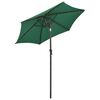 vidaXL Garden Umbrella Green and dark grey Polyester, Aluminum