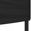 vidaXL Party Tent Black 210D oxford fabric with silver coating, Steel