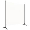 vidaXL Room Divider White 68.9"x70.9" Fabric