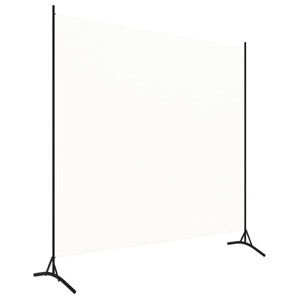 vidaXL Room Divider White 68.9"x70.9" Fabric