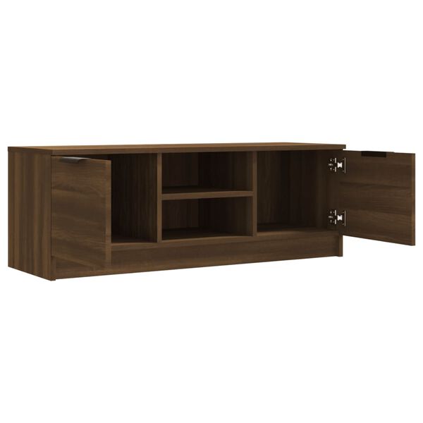 vidaXL TV Cabinet Brown Oak Engineered Wood Medium TV Cabinet