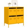 vidaXL Sideboard Mustard Yellow Cold-rolled steel Medium Sideboard