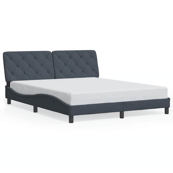 vidaXL Bed Frame Dark Grey