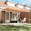 vidaXL Awning Yellow and orange 177.17 x 118.11 x 64.96 in Polyester
