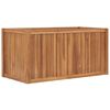vidaXL Raised Bed Teak Solid Teak Wood Medium Durable Raised Bed