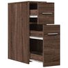 vidaXL Narrow Bathroom Cupboard Brown Oak Engineered Wood Narrow