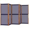 vidaXL 5-Panel Room Divider Dark Blue 137.8"x70.9"