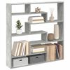 vidaXL Wall Cube Shelf Concrete Grey Engineered Wood Large