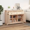 vidaXL Sideboard Natural Pine Solid pine wood Medium Sideboard