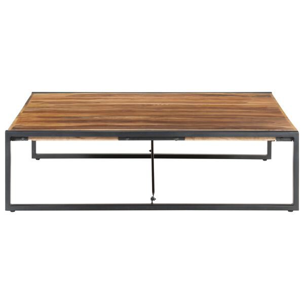 vidaXL Coffee Table Natural wood and black