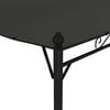 vidaXL Canopy Set of 2 Anthracite, Black Steel, Polyester Large