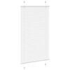 vidaXL Pleated Blind White 100% Polyester 29.5 x 39.4 in