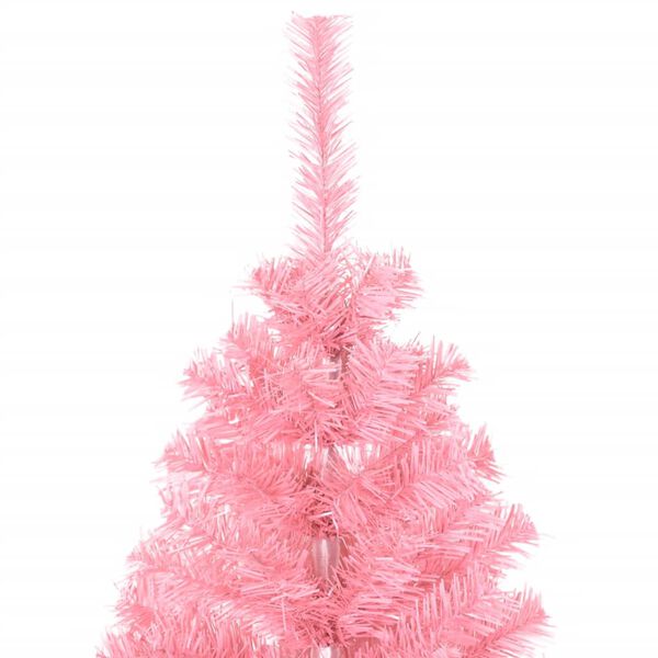 vidaXL Artificial Christmas Tree Pink PVC 59 in