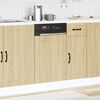vidaXL Dishwasher Panel Sonoma oak Engineered wood 17.7 x 0.6 x 26.4 in