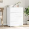 vidaXL Sideboard White Engineered wood 23.6 x 15.4 x 31.5 in Sideboard