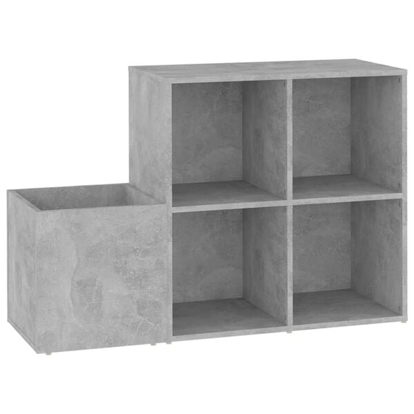 vidaXL Hall Shoe Cabinet Concrete Grey Engineered Wood Medium Cabinet