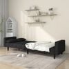 vidaXL Sofa Bed Black Fabric (100% polyester)