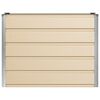 vidaXL Planter Ivory 39.37 x 15.75 x 29.53 in Steel