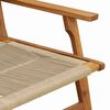 vidaXL Garden Chairs with Table 4 pcs Beige Solid Acacia wood