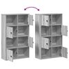vidaXL Bookcase Grey Sonoma Engineered wood 23.6 x 9.4 x 40.0 in