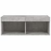 vidaXL TV Cabinet Concrete Grey Engineered Wood TV Cabinet Rectangular