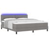 vidaXL Box Spring Bed with Mattress Taupe 70.9" x 78.7" fabric