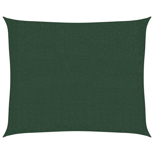 vidaXL Sunshade Sail 1.75 oz/ft&sup2; Dark Green 8.2x9.8' HDPE