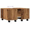 vidaXL Coffee Table Old Wood Engineered Wood 23.6 x 23.6 in Coffee Table