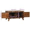 vidaXL Coffee Table Multicolour 80 x 54 x 45 cm solid reclaimed wood