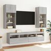 vidaXL TV Wall Cabinet Set of 2 Gray Sonoma Engineered Wood